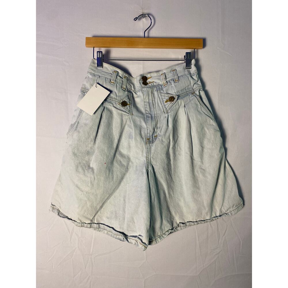 Vintage 80’s  Alfredo Venini High Waisted Pleated Mom Jeans Light Wash Large